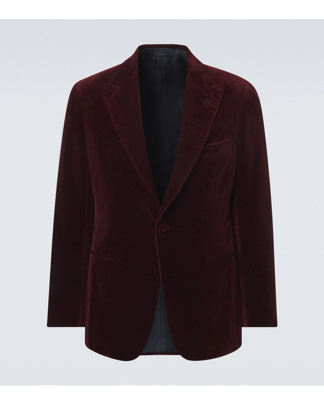 Brioni Purple Virgilio Cotton Blazer for men