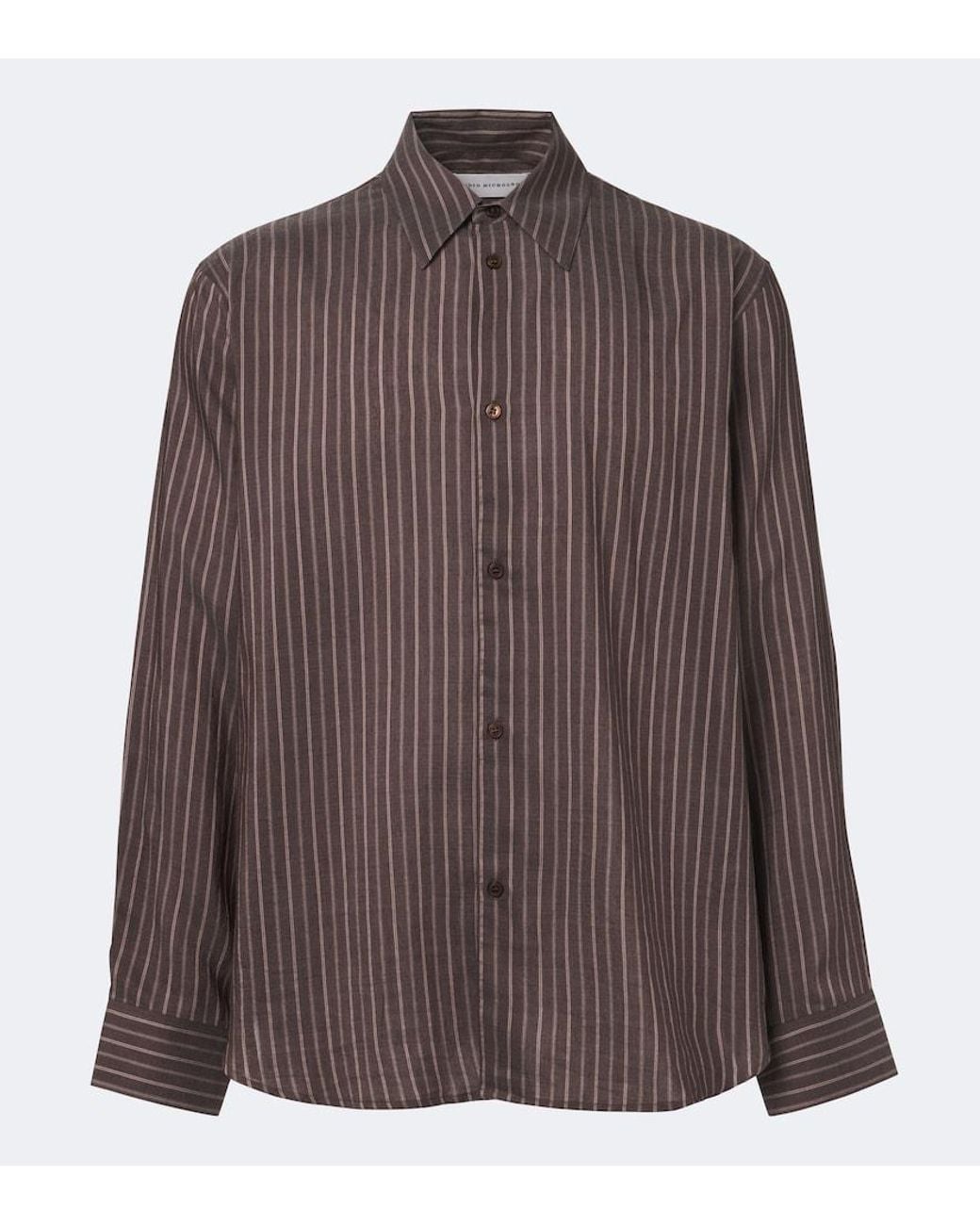 Studio Nicholson Brown View Striped Shirt for men