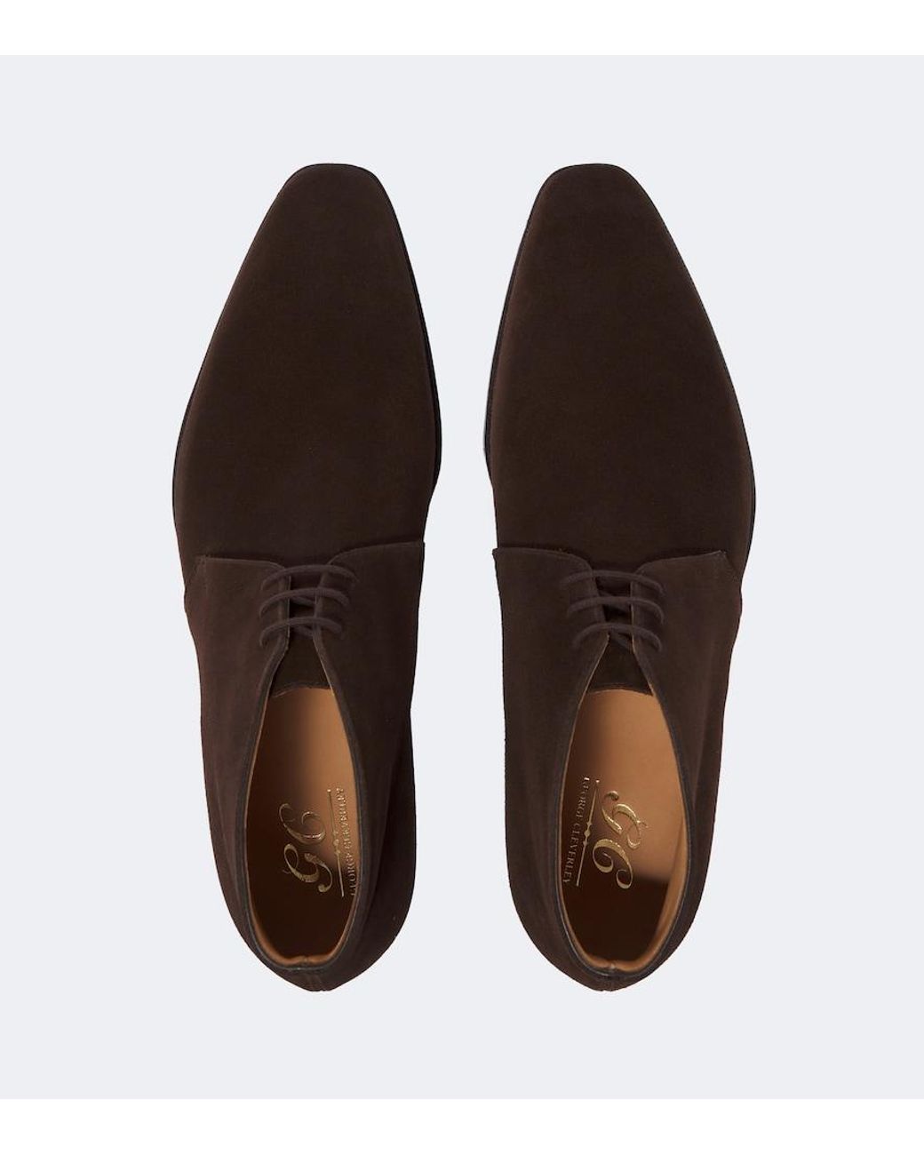 George Cleverley Brown Nathan Suede Ankle Boots for men
