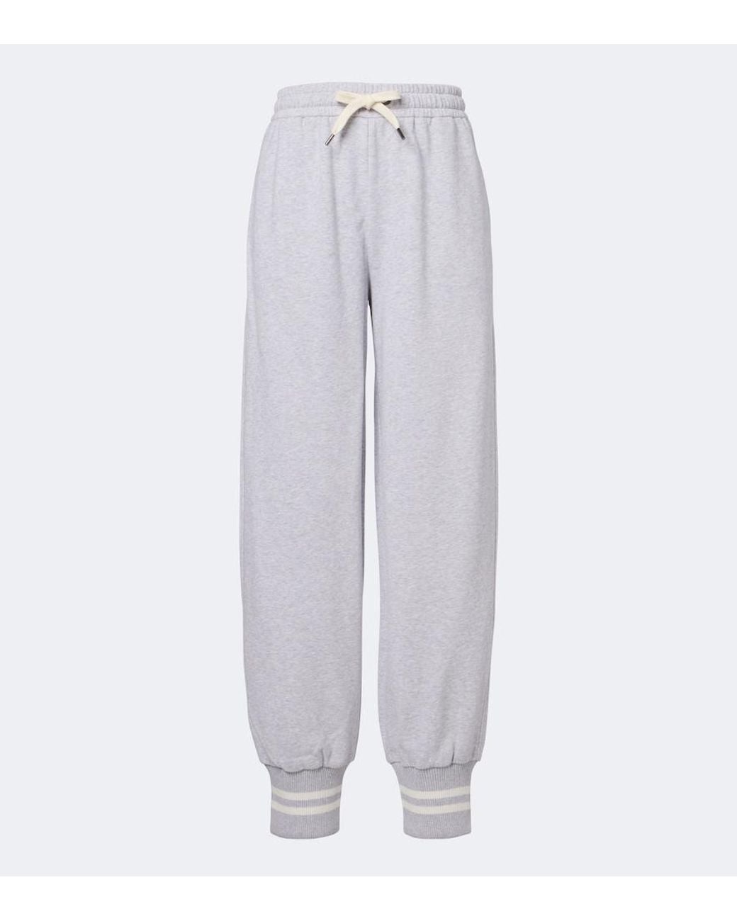 Brunello Cucinelli Gray Cotton Jersey Sweatpants