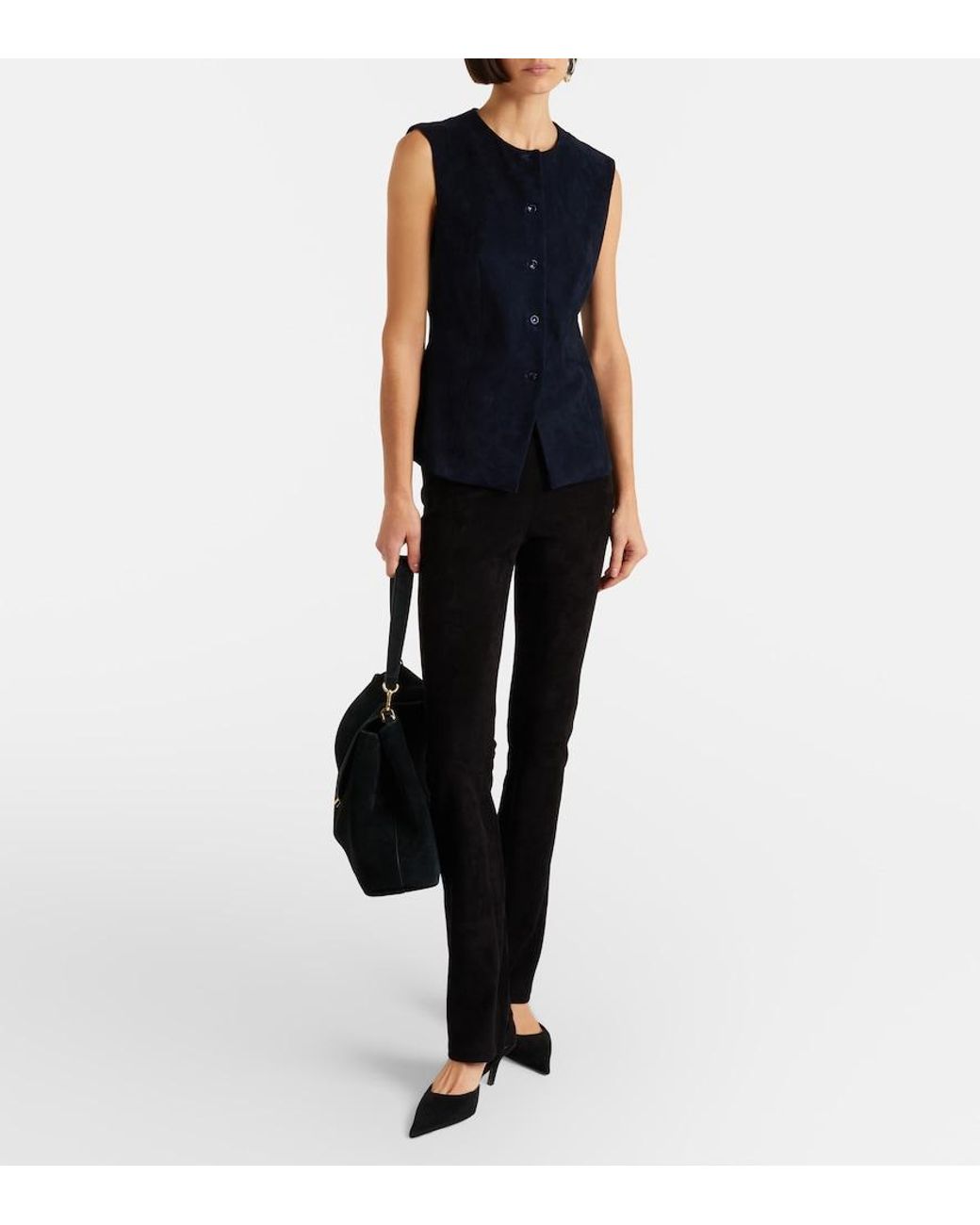 Stouls Blue Casino Suede Vest