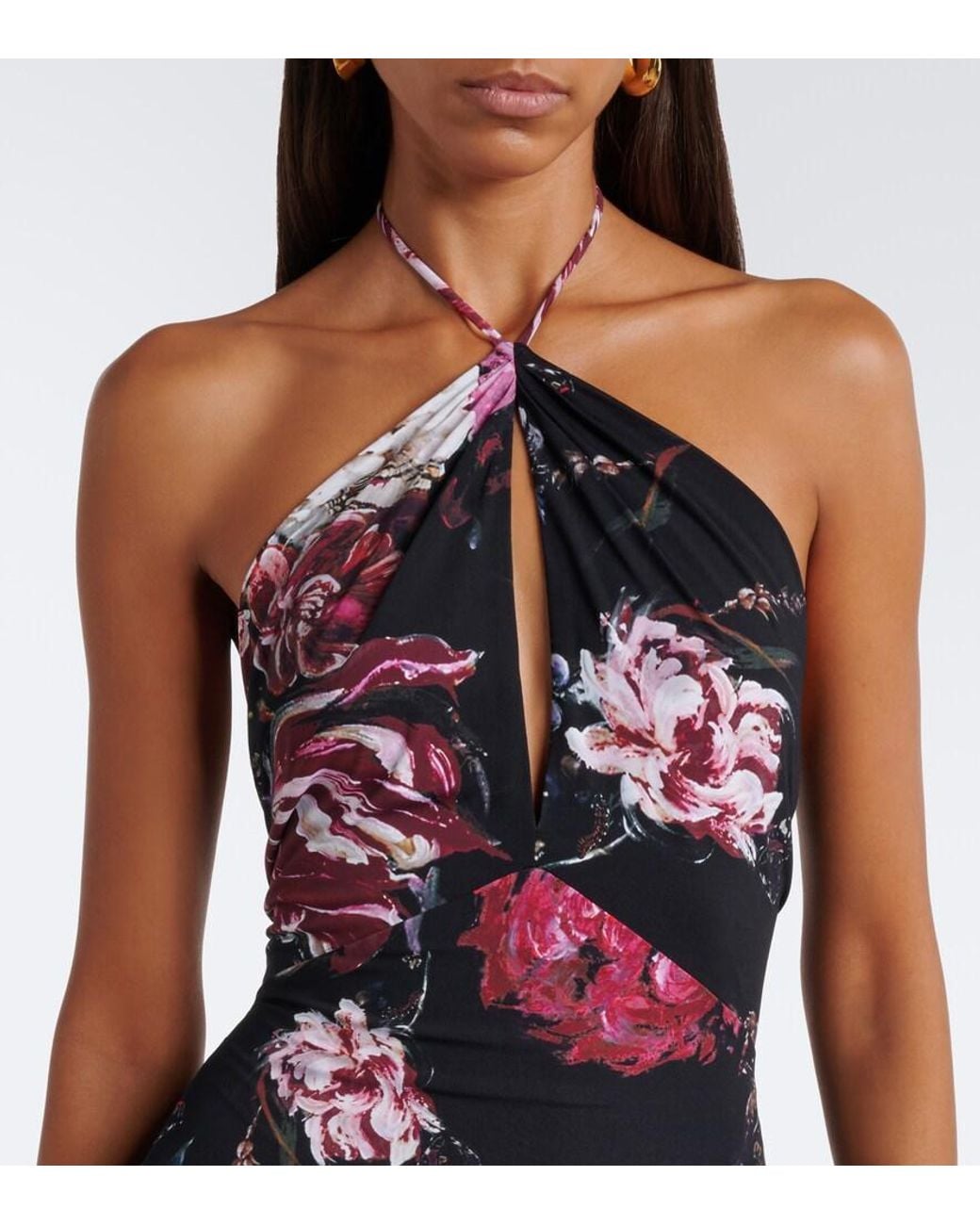 Roberto Cavalli White Floral Jumpsuit