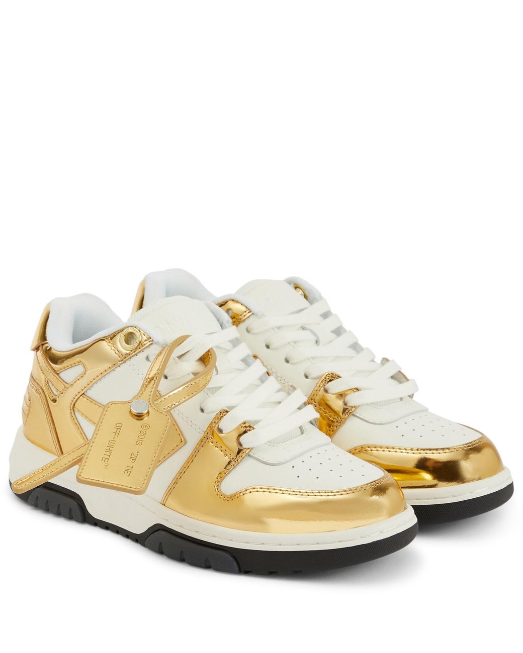 Off-White c/o Virgil Abloh Out Of Office Mirror Sneaker in Metallic | Lyst