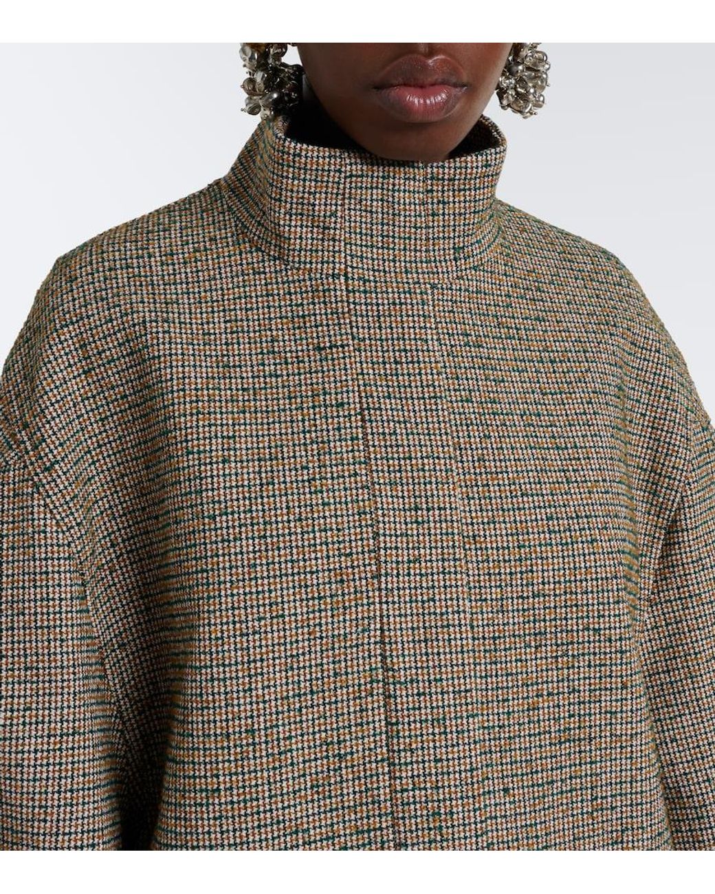 Dries Van Noten Brown Checked Bomber Jacket