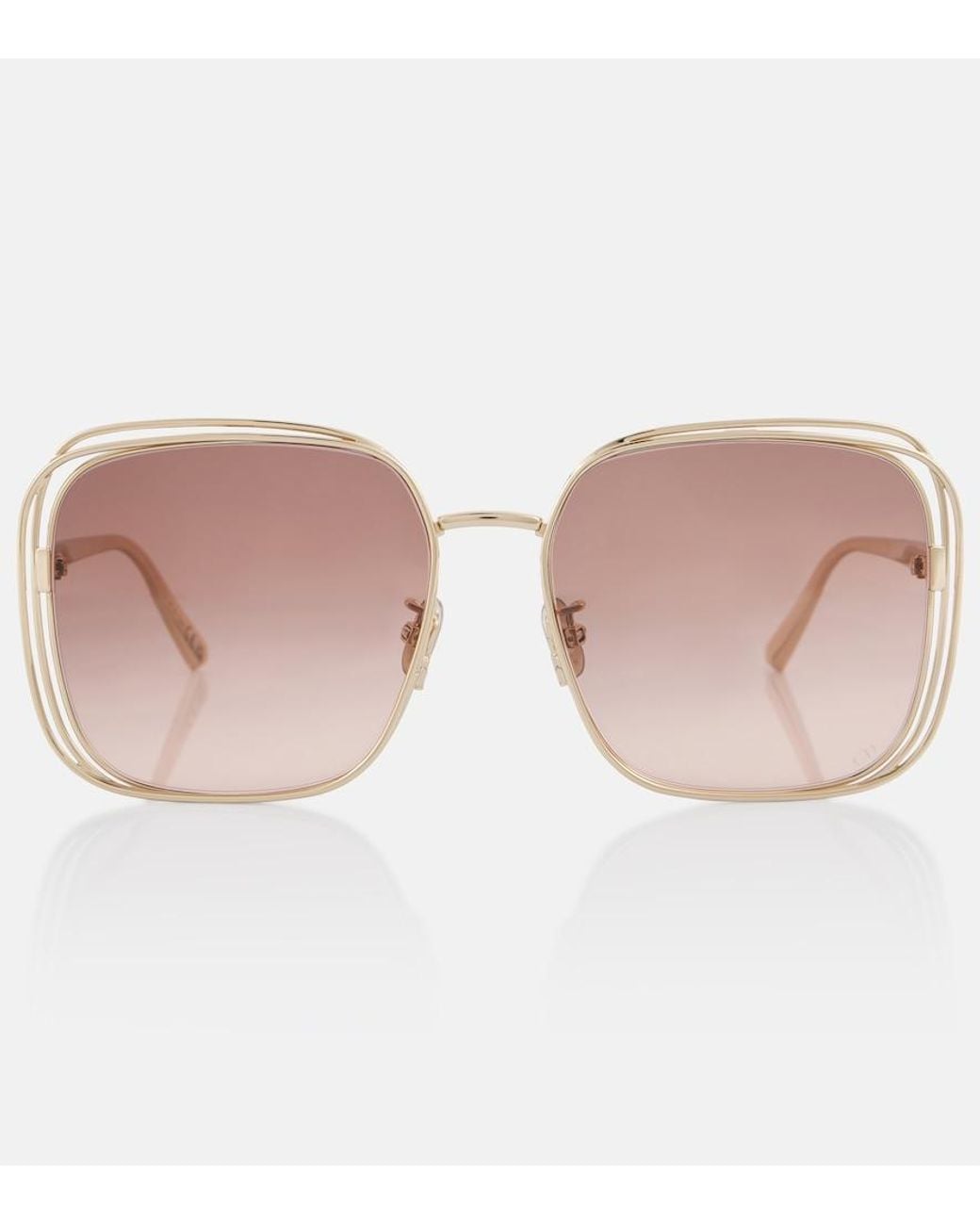 Dior Pink Fildior S1U Square Sunglasses