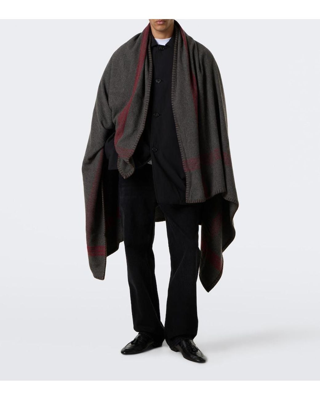 The Row Brown Sosi Wool Scarf for men