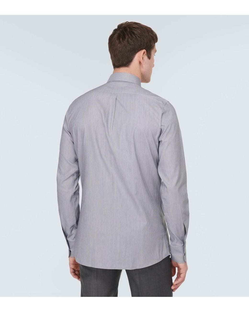 Dolce & Gabbana Gray Cotton Shirt for men