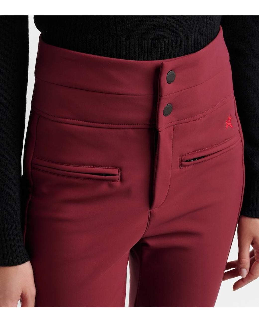 Perfect Moment Red Aurora High-Rise Ski Pants