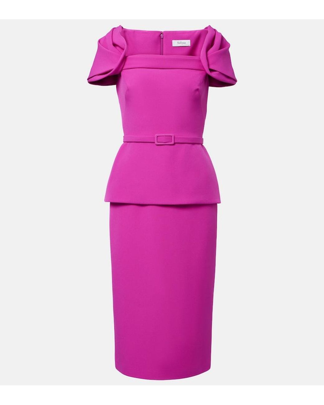 Robe Midi Safiyaa en coloris Pink