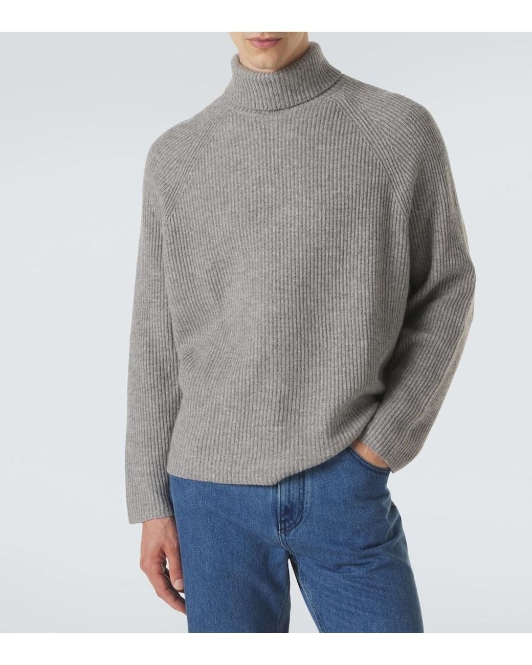 Gabriela Hearst Gray Wigman Turtleneck Sweater for men