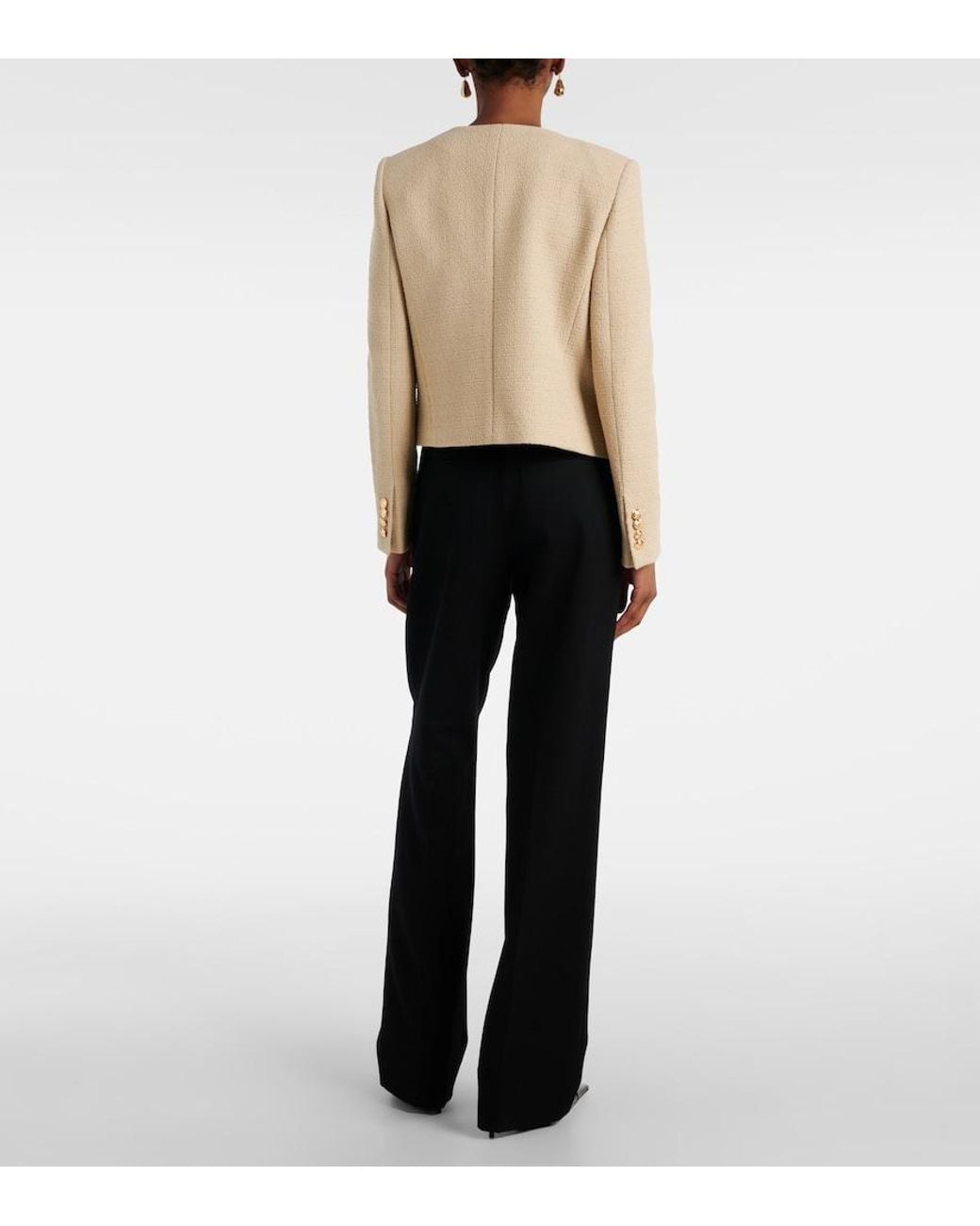 Nili Lotan Natural Patti Cotton-Blend Jacket