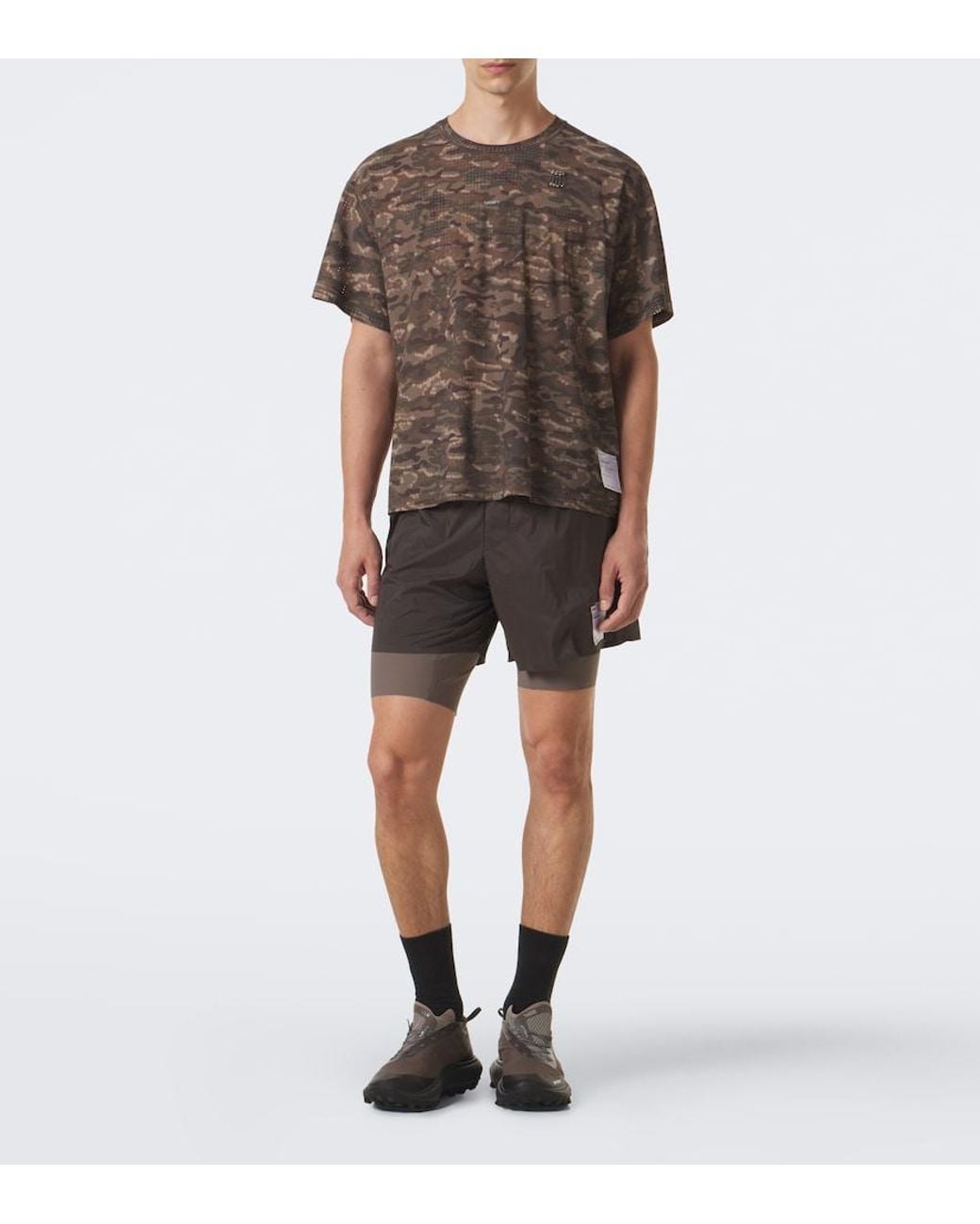 Satisfy Brown Space‑O Camouflage Jersey T-Shirt for men