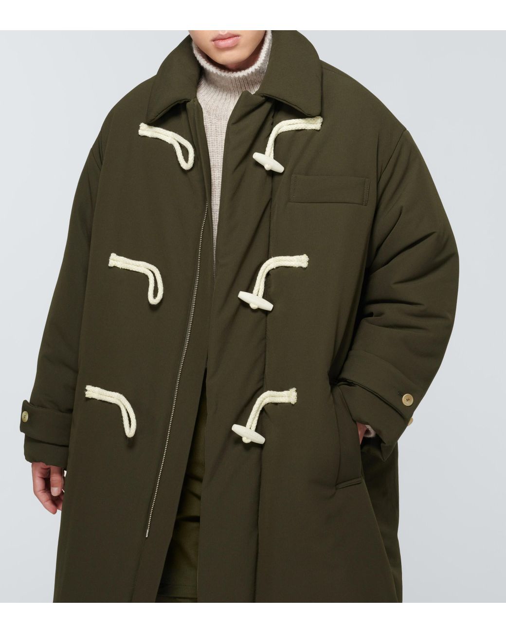 Jacquemus Le Manteau Doudoune Duffel Coat in Green for Men | Lyst