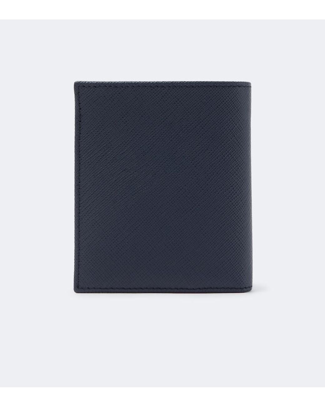 Prada Blue Saffiano Leather Wallet for men