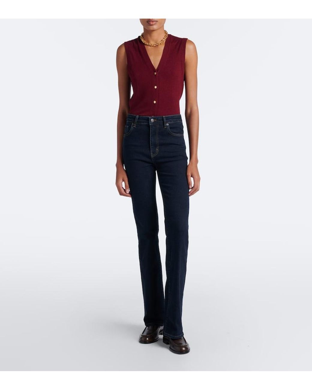 FRAME Blue Reboot Bootcut Jeans