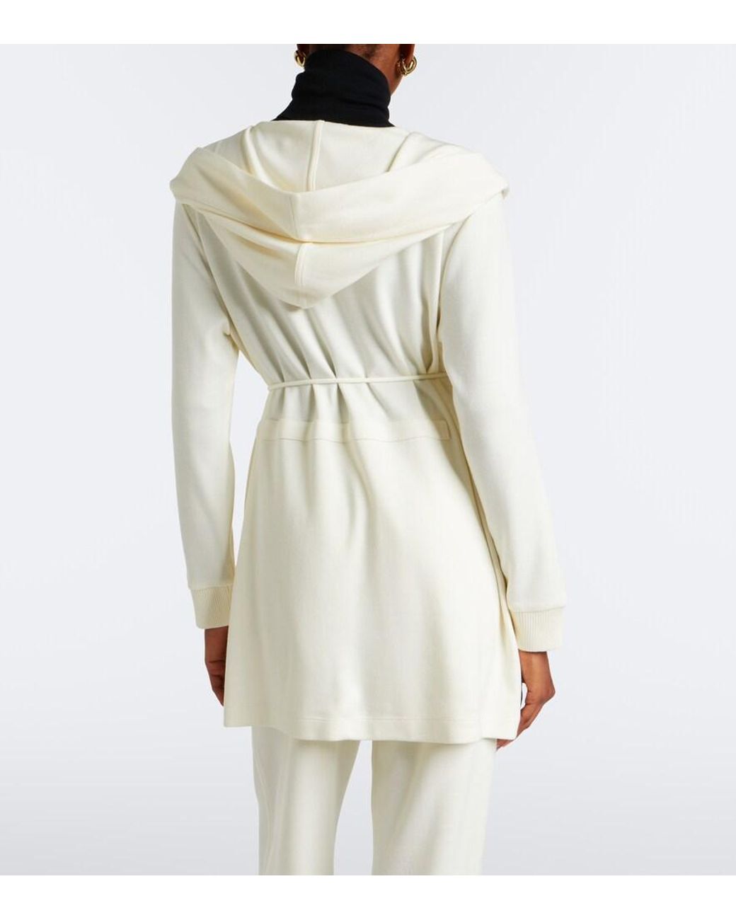 Max Mara Natural Virgin Wool Wrap Coat