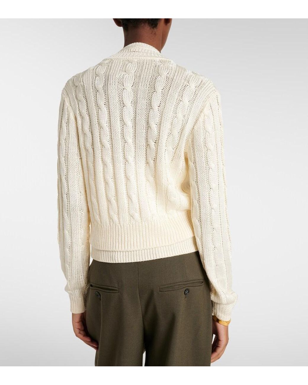 Ralph Lauren Natural Silk Cardigan