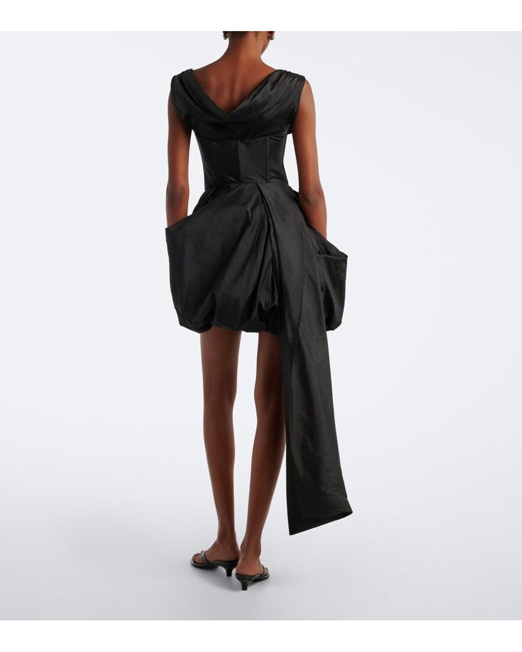 staud black corset dress Fabianne Silk in The Wells Dress features Vintage Two-piece Lace Boho Size:6XL/26 cami dress Mini dress