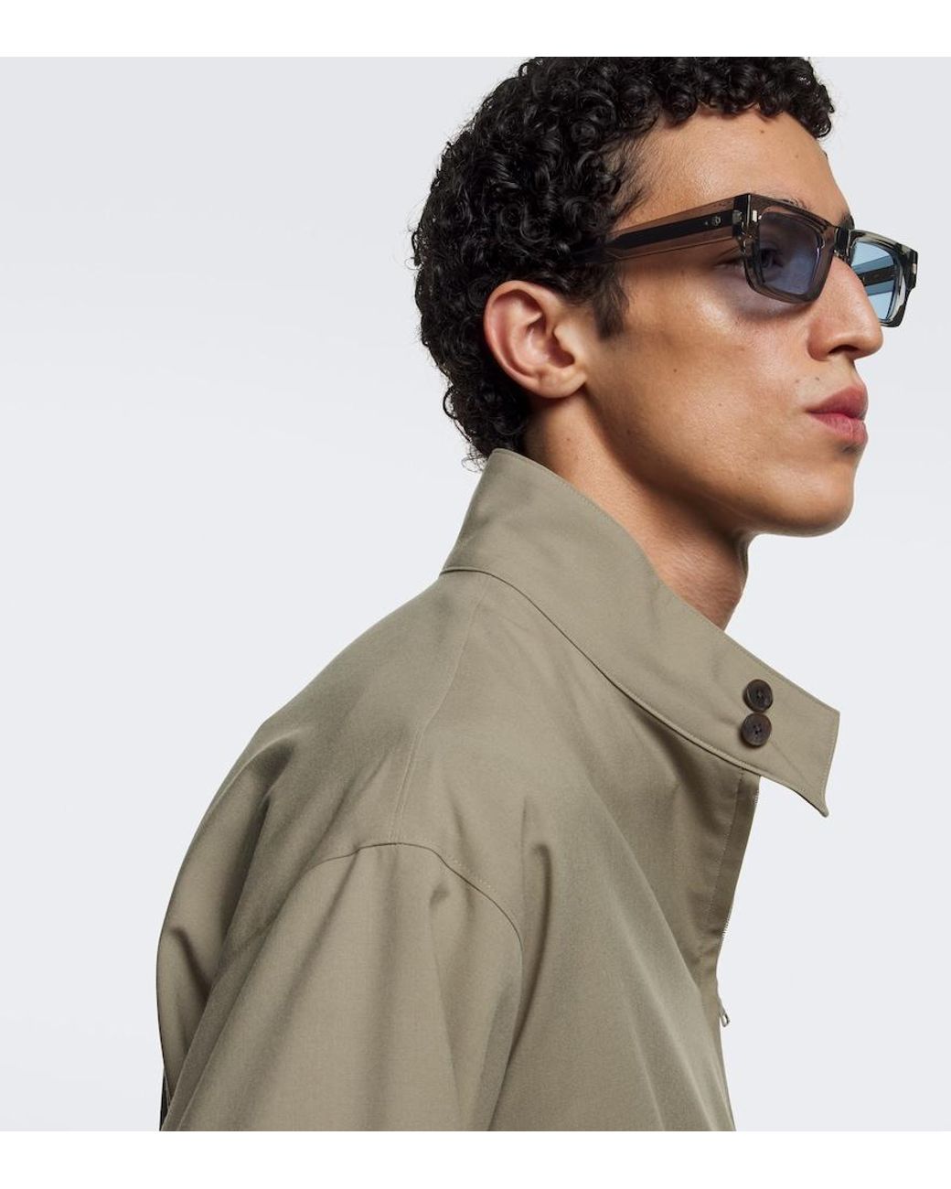 sato Blue Sira Rectangular Sunglasses for men