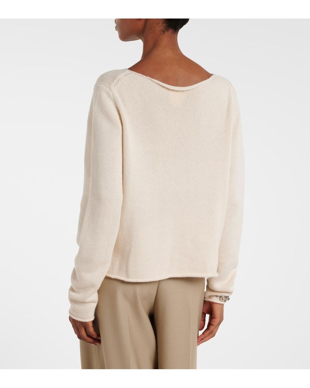Jardin Des Orangers Natural Wool And Cashmere Sweater