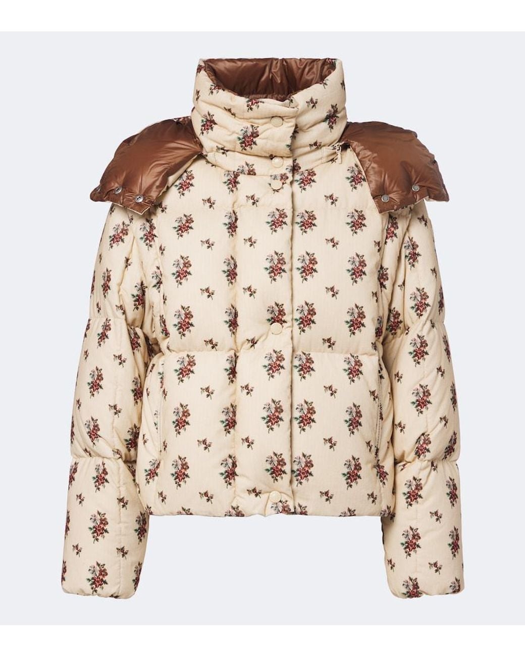 Moncler Brown Torcol Convertible Corduroy Down Jacket