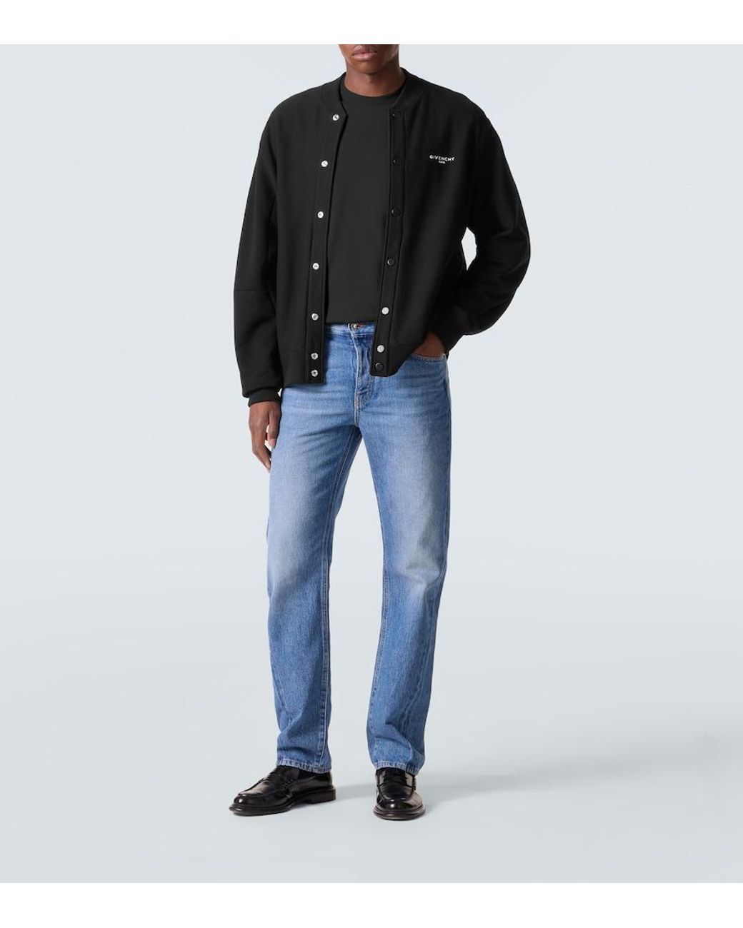 Givenchy Black Logo Cotton Jacket for men