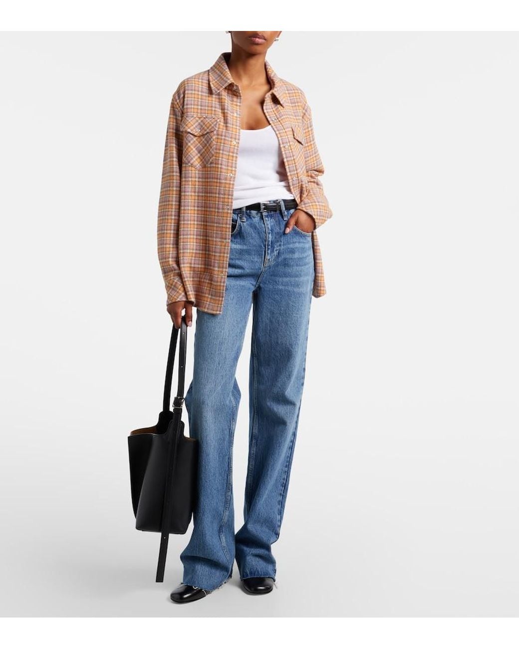 God's True Cashmere Pink Midnight Rose Plaid Cashmere Shirt