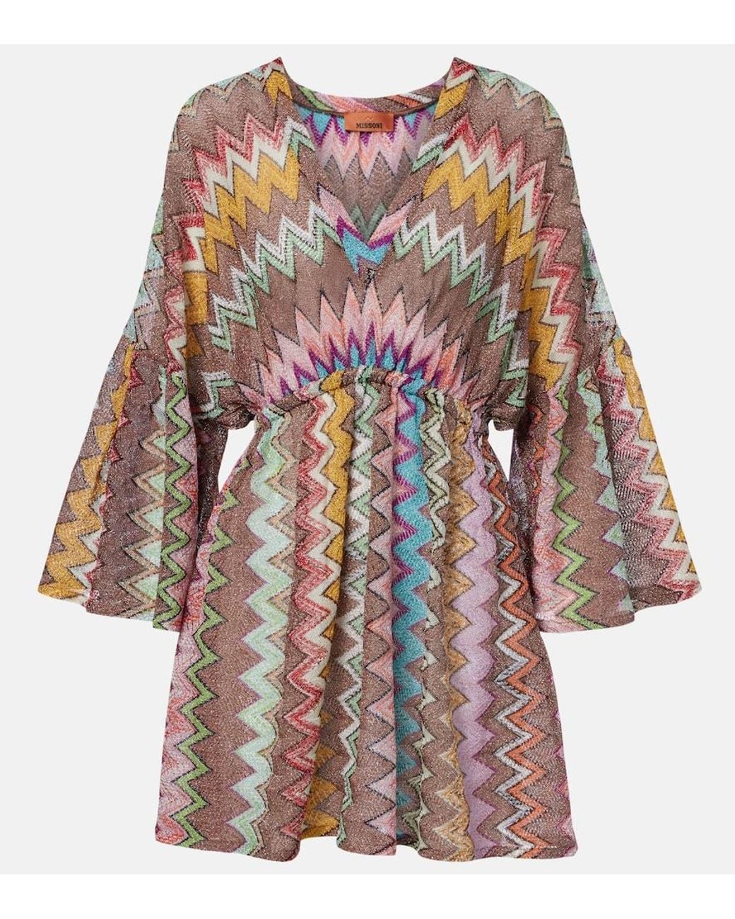Missoni Multicolor Zigzag Lame Kaftan