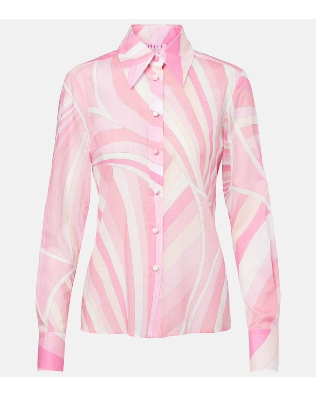 Emilio Pucci Pink Iride Cotton Shirt