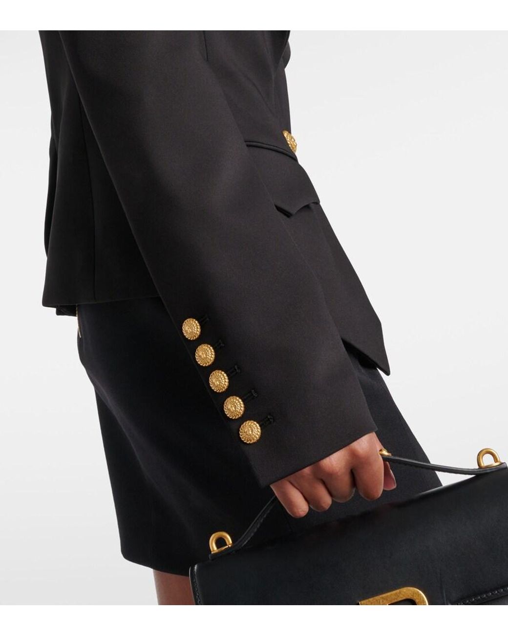 Blazer Droit Balmain en coloris Black