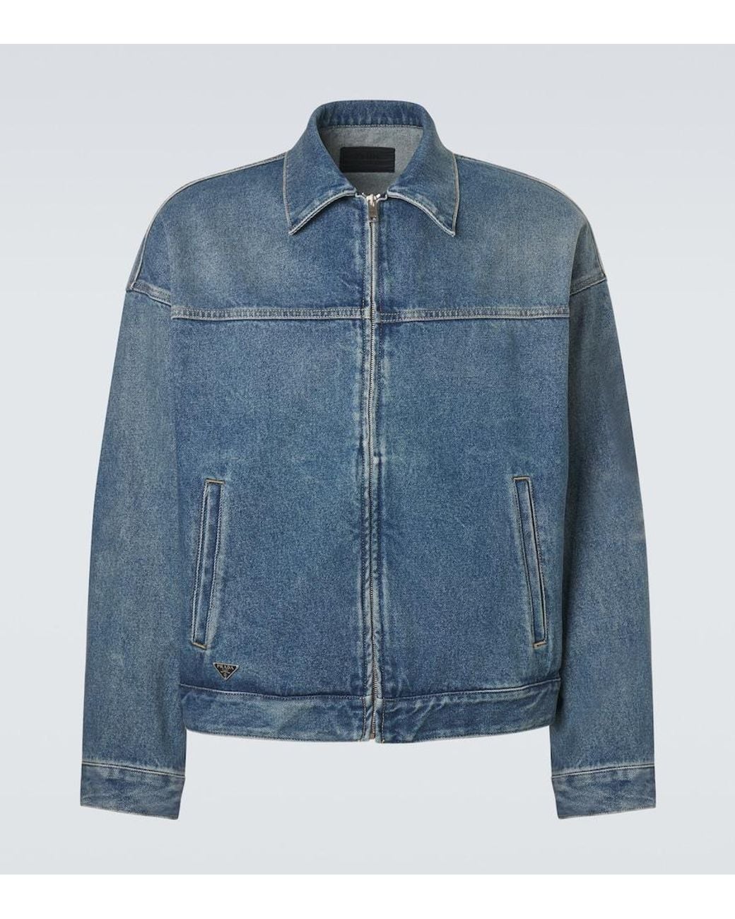 Prada Blue Denim Jacket for men