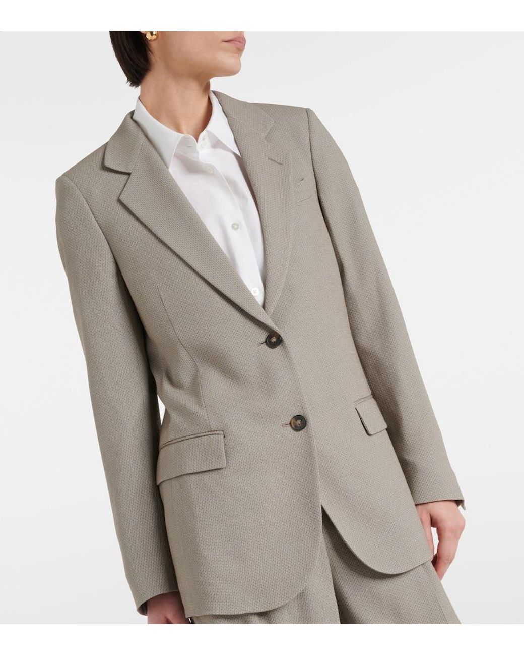 Tod's Gray Single-Breasted Blazer