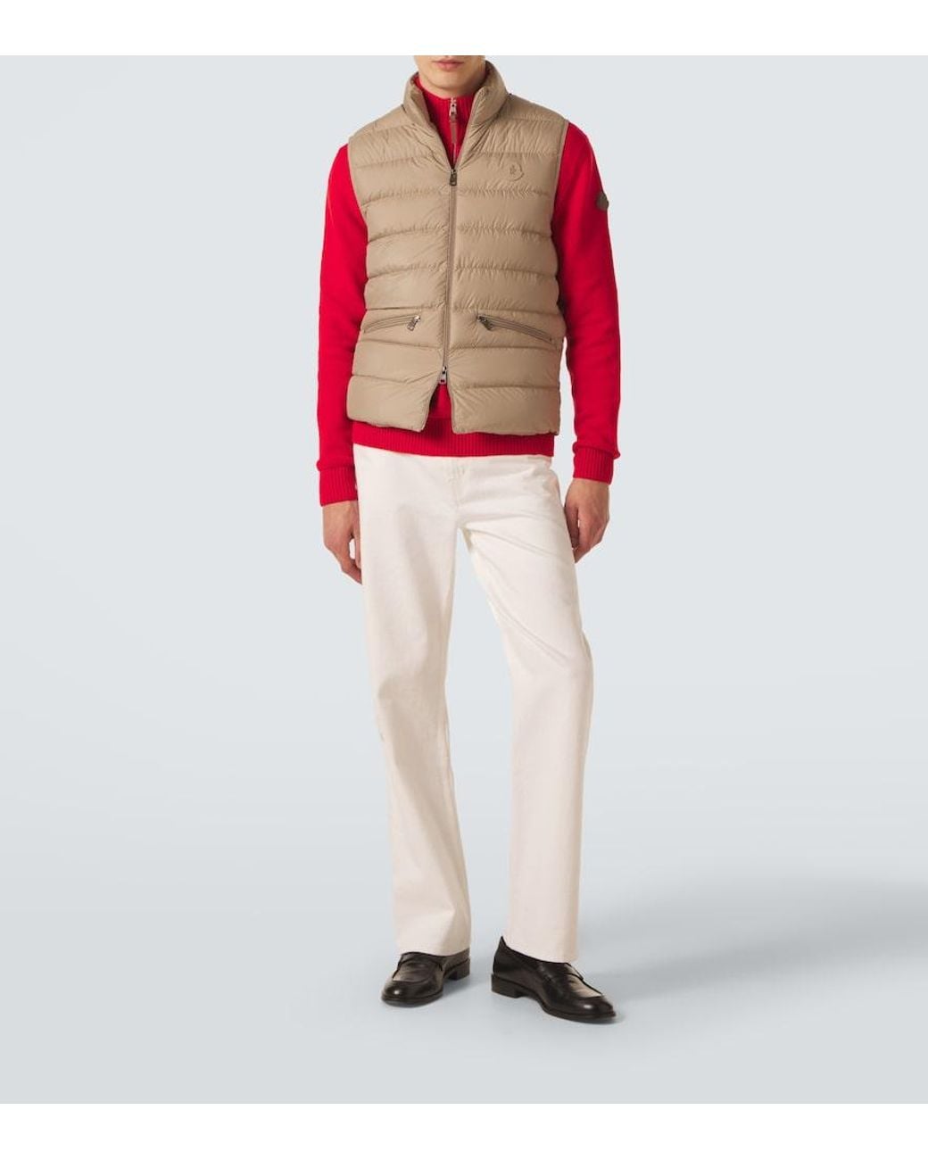 Moncler Natural Treompan Down Vest for men