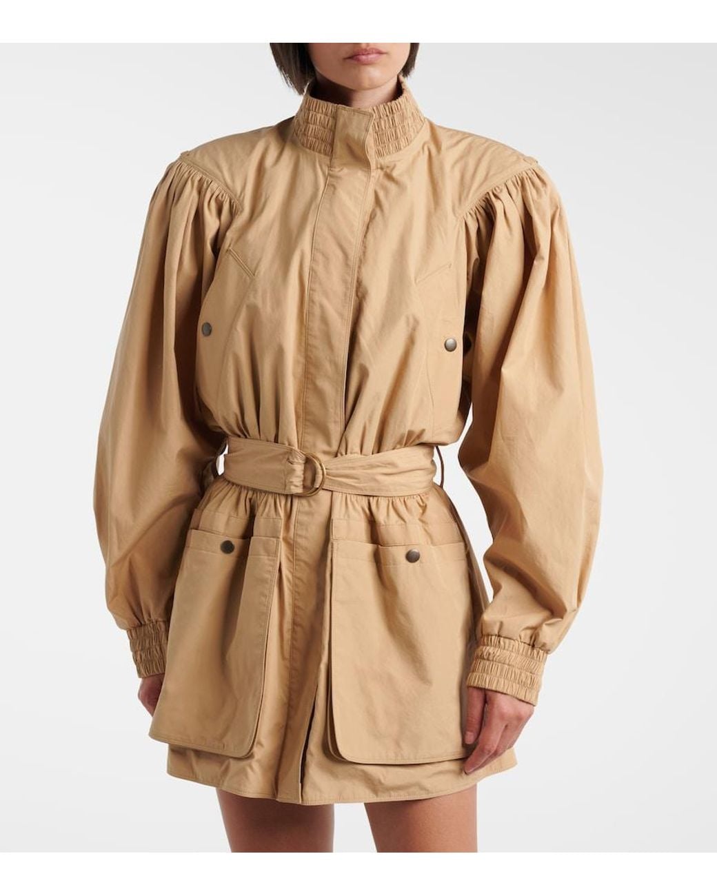 Chloé Natural Cotton Poplin Trench Coat