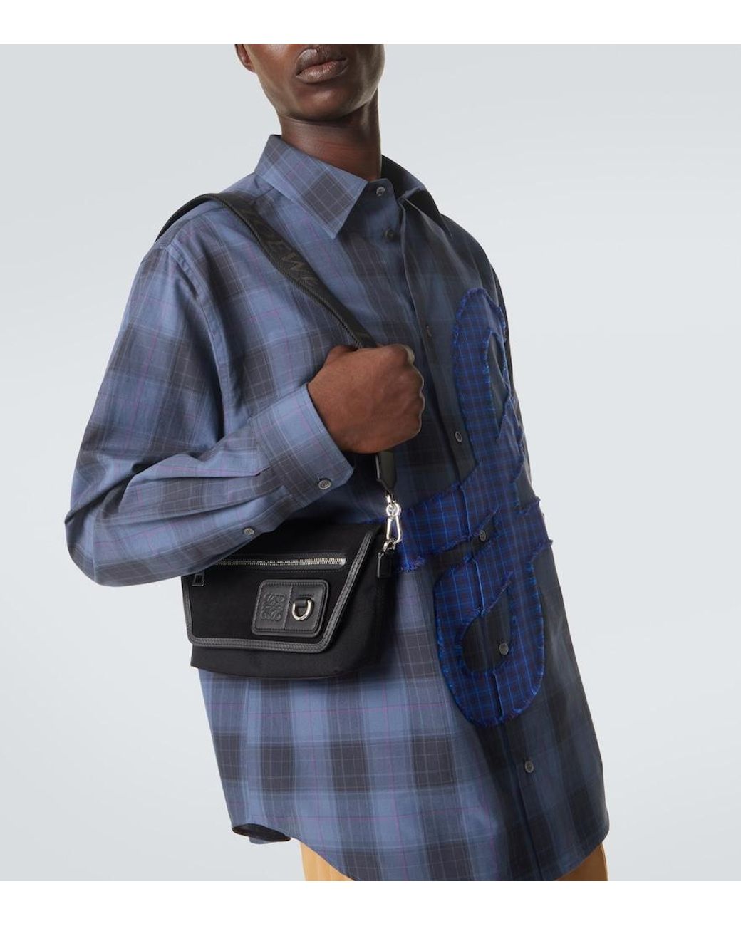 Loewe Messenger Bag Flex Mini Mit Leder in Black für Herren