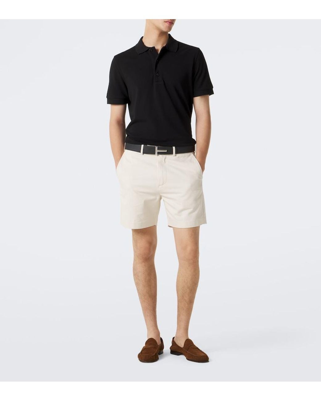 Polo Tom Ford pour homme en coloris Black