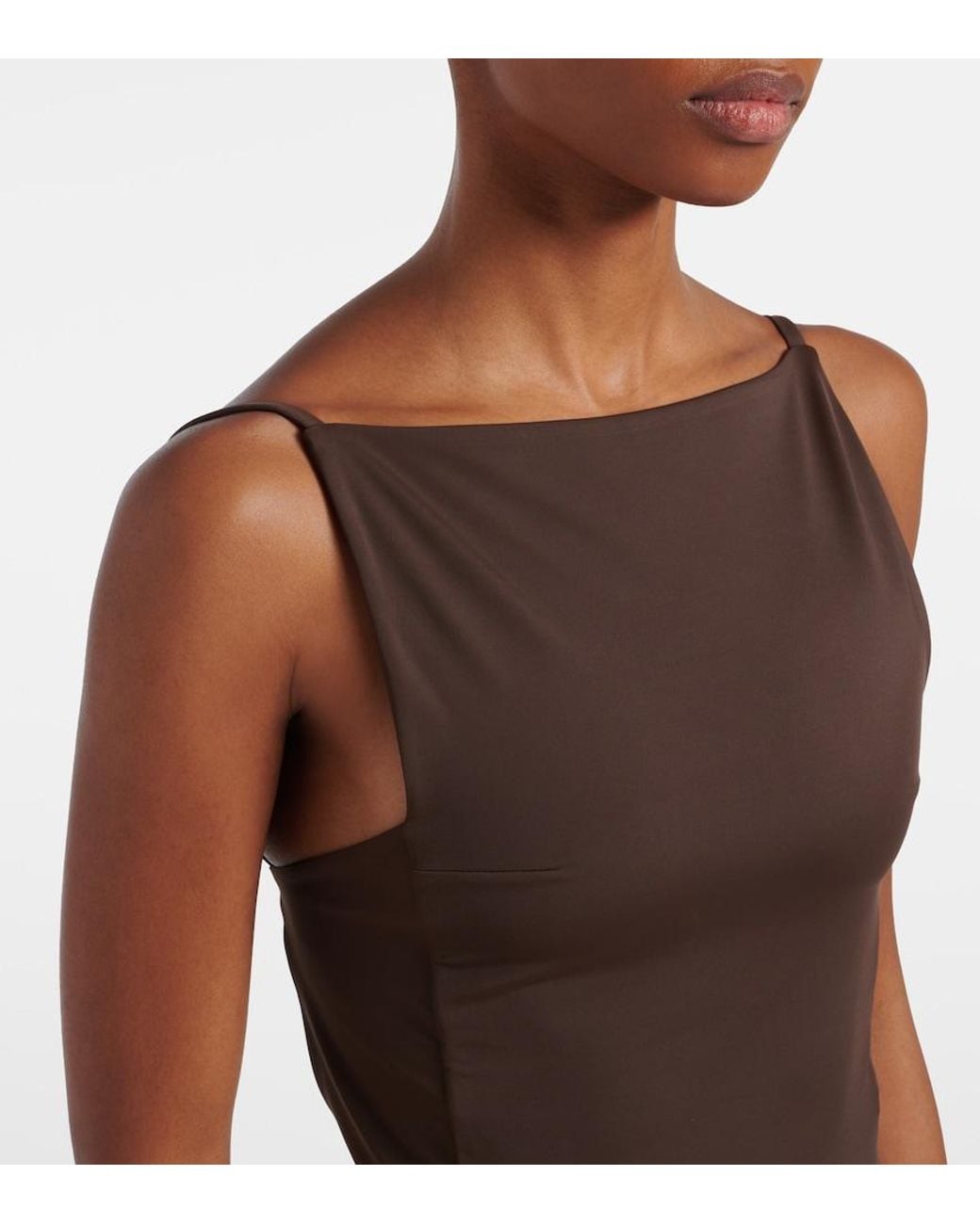 Jacquemus Brown Sole Swimsuit
