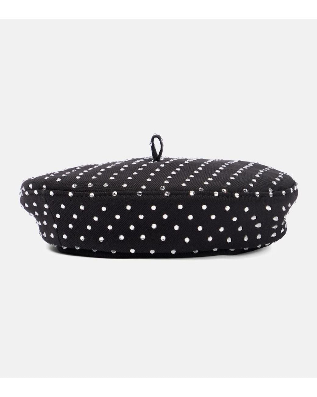 Ruslan Baginskiy Black Beanie Embellished Twill Beret
