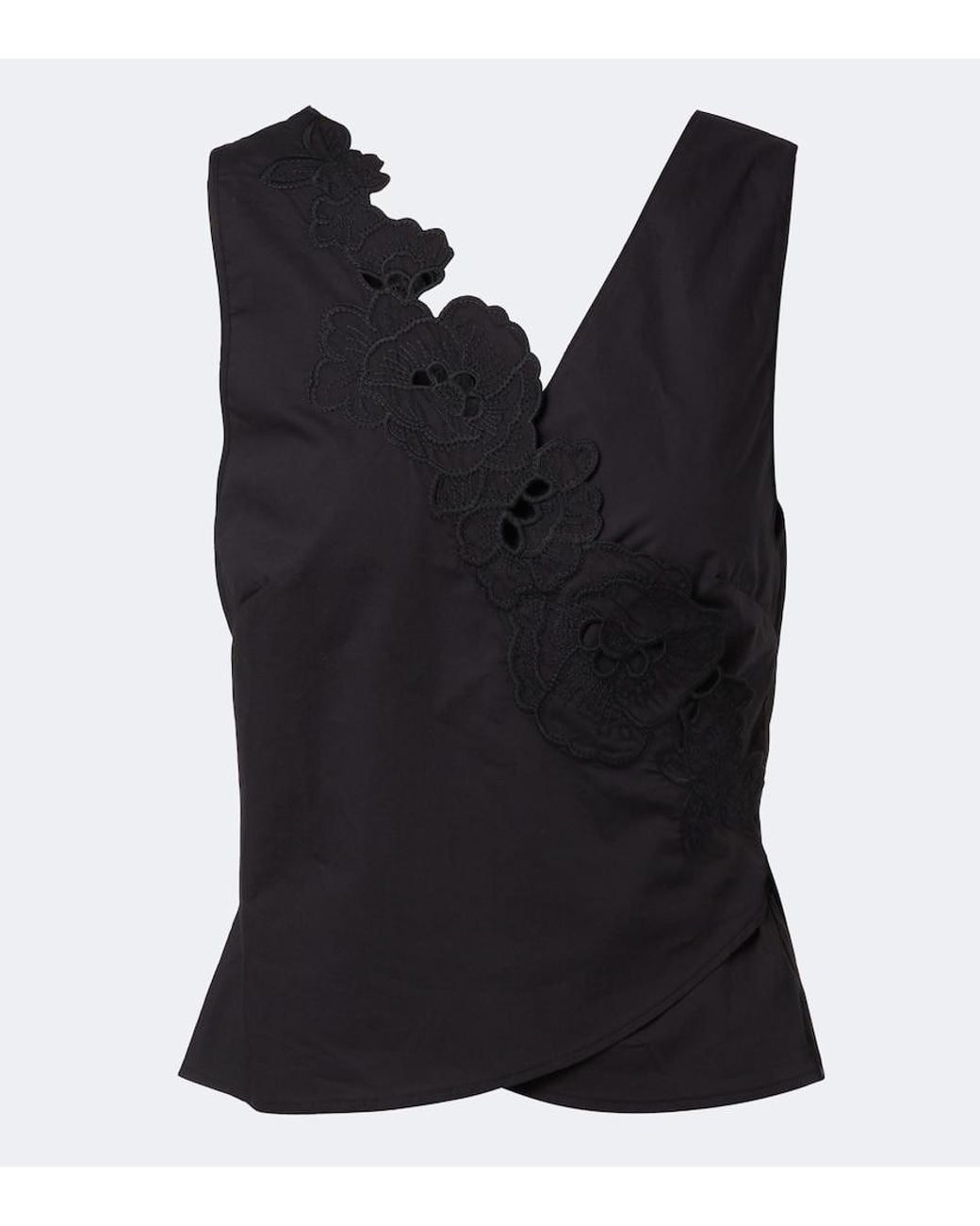 Sir Black Klara Cotton Wrap Top
