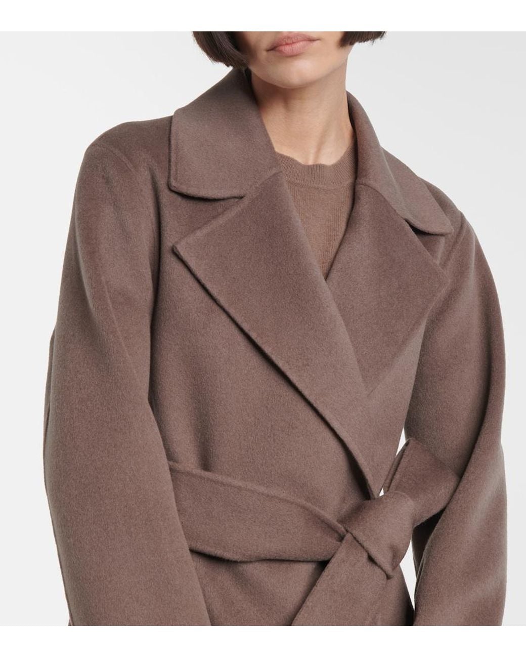 Joseph Brown Arline Wool And Cashmere Coat