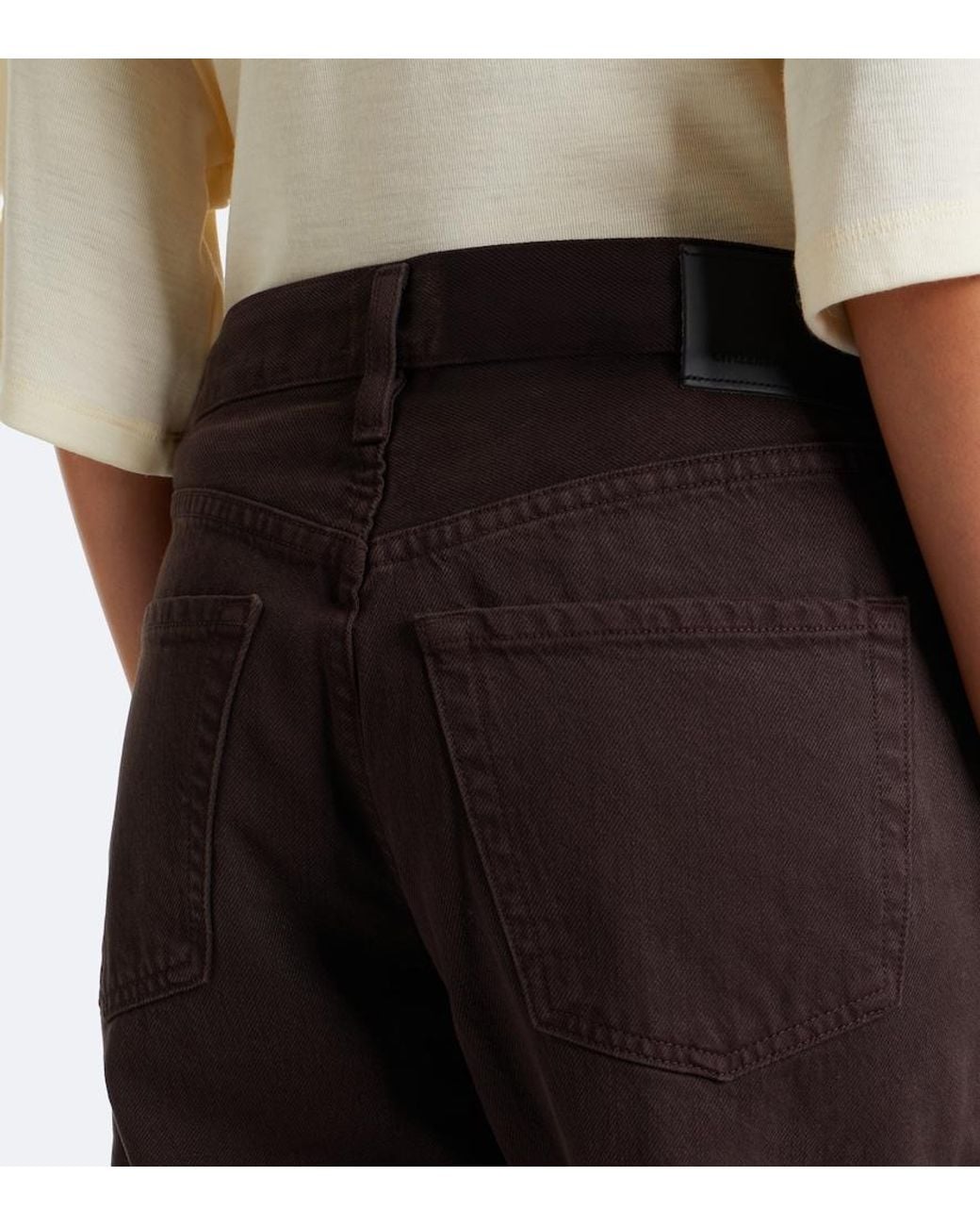 Citizens of Humanity Brown Lindz Straight Jeans
