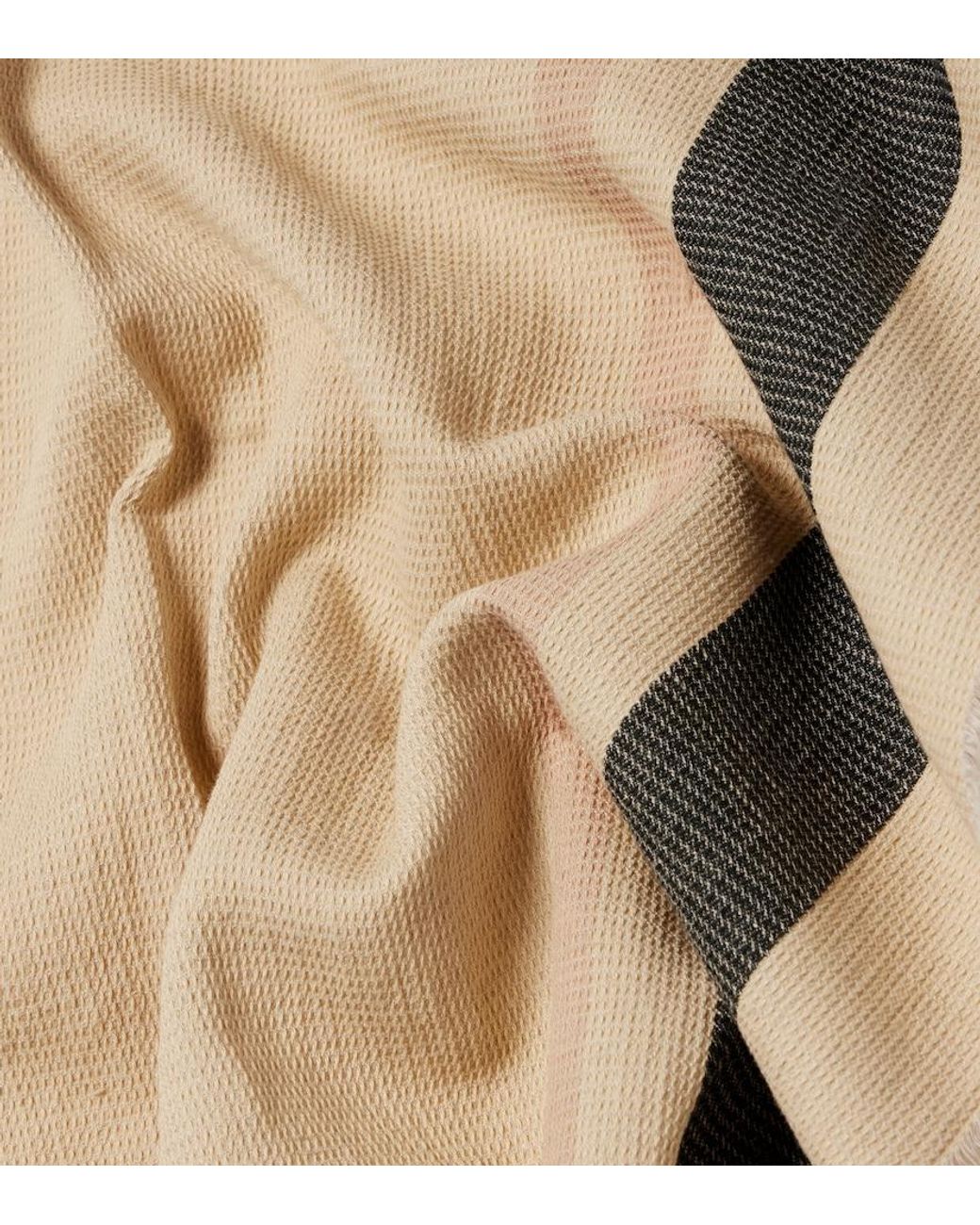 The Row Natural Cadia Cotton And Linen Scarf