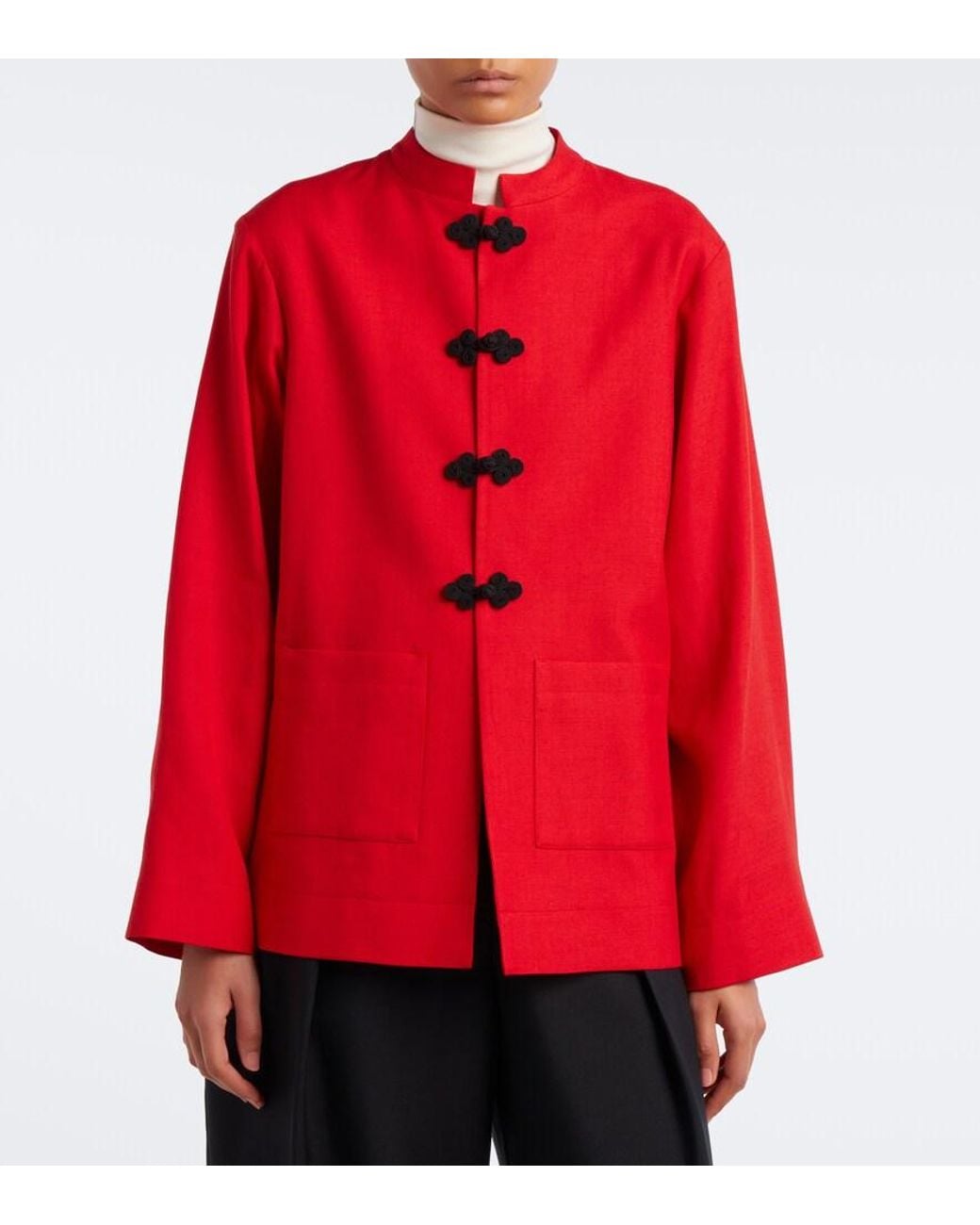Rohe Red Single-Breasted Jacket