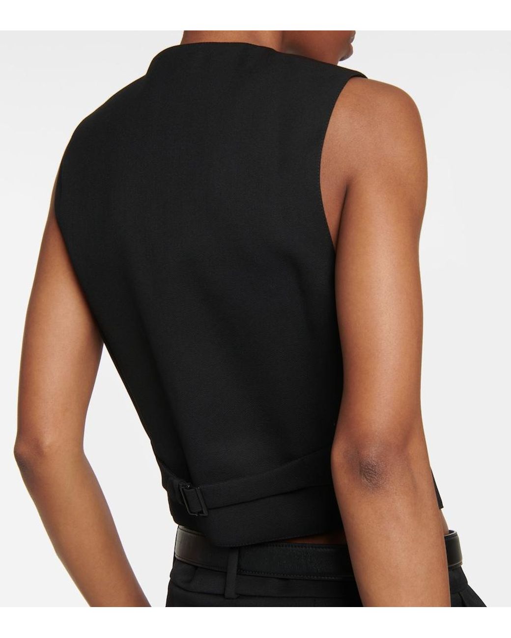 Wardrobe NYC Black Wool Vest