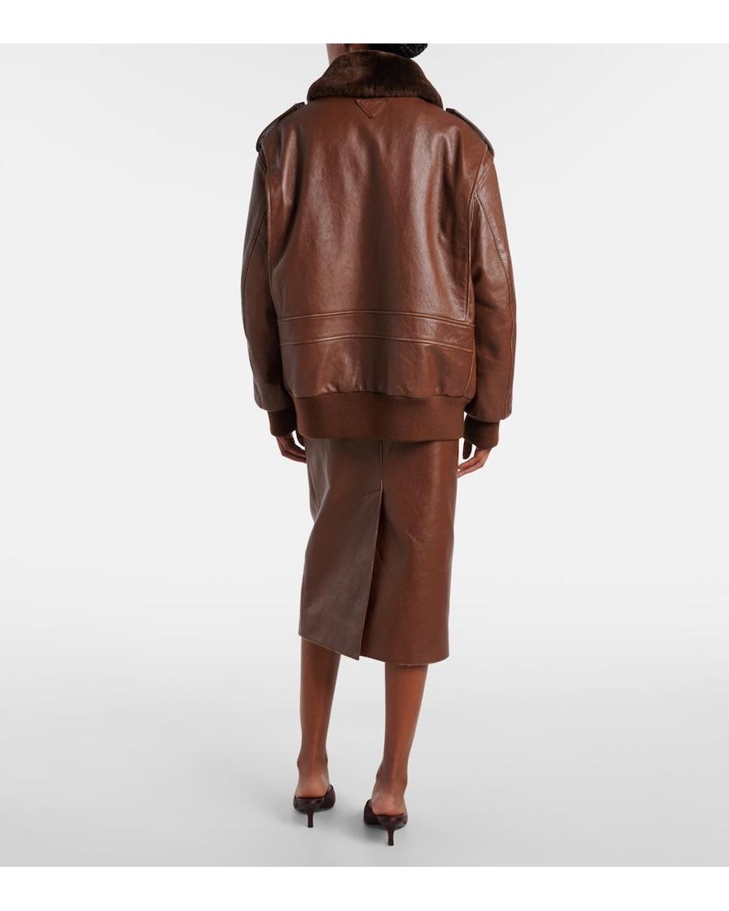 Bomber di Prada in Brown