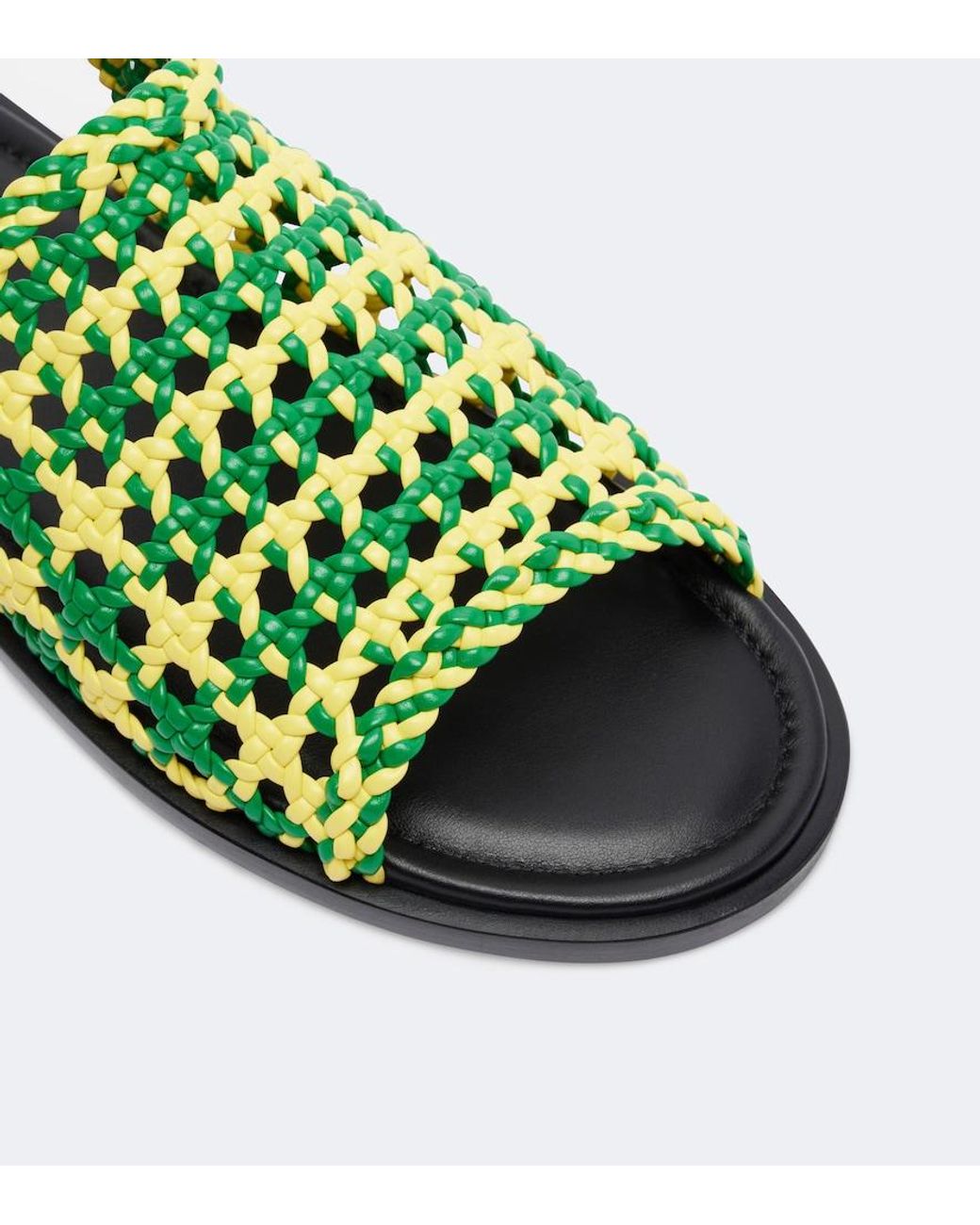 J.W. Anderson Green Net Fishnet Sandals