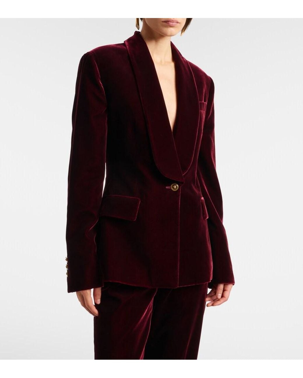 Versace Purple Velvet Blazer