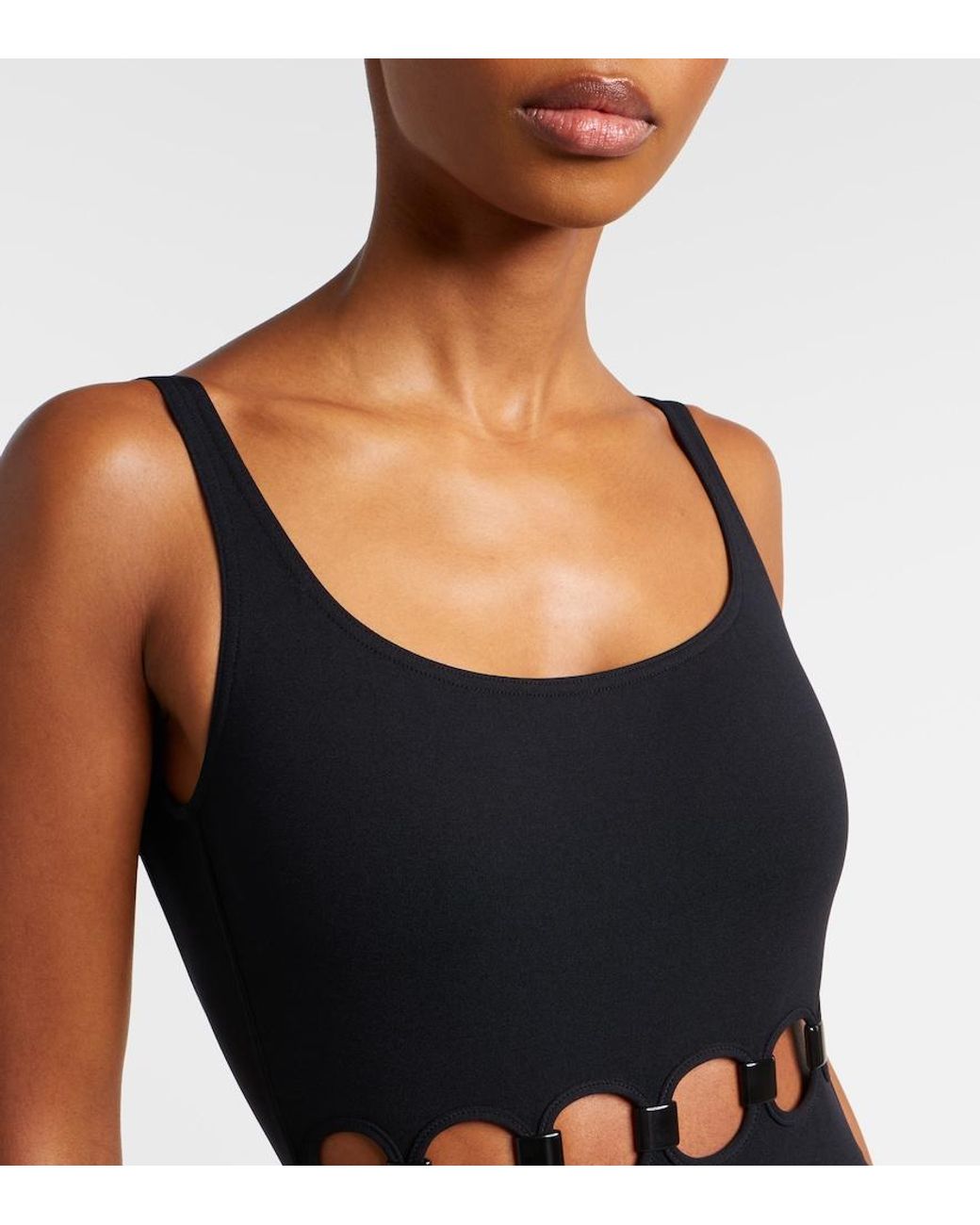 Eres Black Replay Cutout Swimsuit