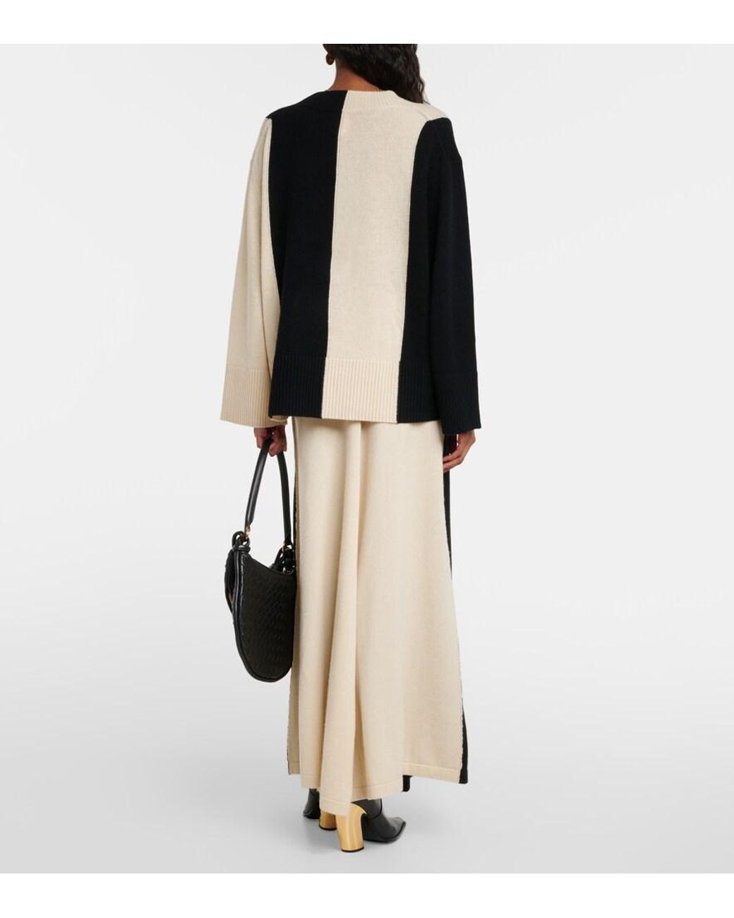 Jardin Des Orangers Black Wool And Cashmere Sweater
