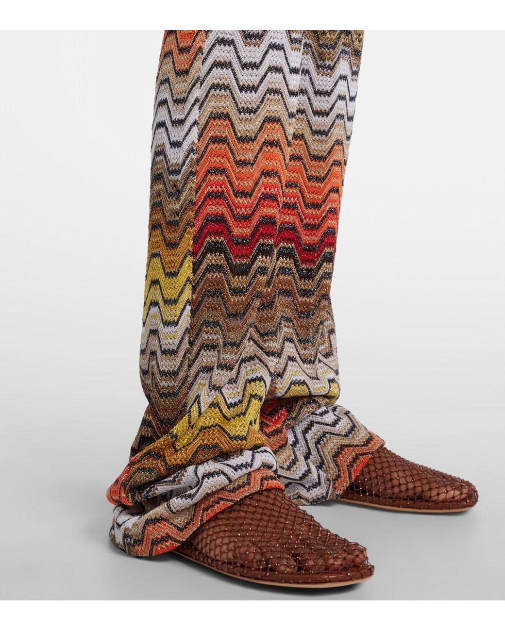 Missoni Multicolor Wave Lame Slim Pants